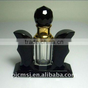 Black Antique Crystal Decorative Perfume Bottle For Holiday Gift