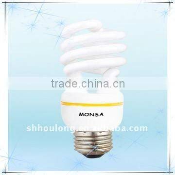 CE approved half spiral 11W energy saving lamp