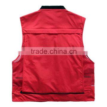 2015 New Arrival Men Quick-Drying Outdoor Multi-pocket Travel Vest Outdoor Photography Knitted Collar Vest 3L photo-6