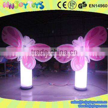 wedding lighted cone decorations, inflatable butterfly led light