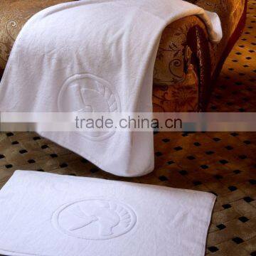 Jacquard Bath Mat White Thick Bath Room Mat Hotel Room Mat