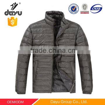 Men winter down coats light weight casual winter jacket mens grey goose down coat quiled winter coat