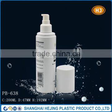 200ml plastic bottle with lotion pump and overcap