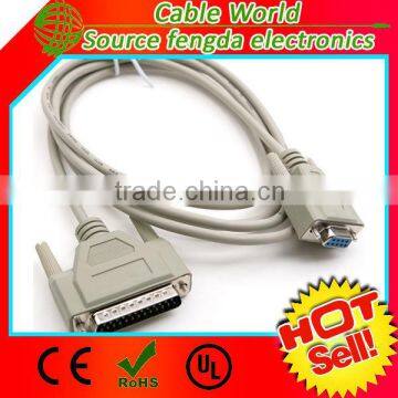 DB 25PIN male to 9pin female cable printer cable convert cable