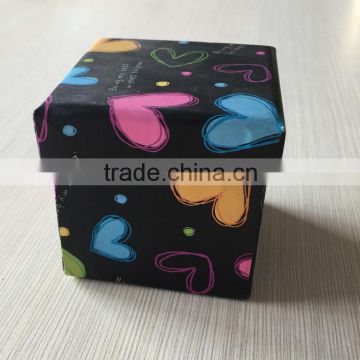 Custom logo printed paper jewelry box for ring necklace bracelet earring