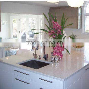 Modern Polished Solid Surface Resin Stone Kitchen Countertop& Man-made Quartz Stone Kitchen Countertops photo-5