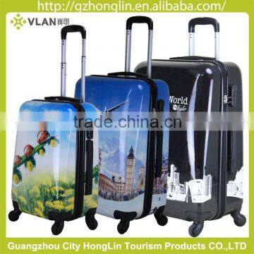 ABS+PC flowers design luggage telescopic handle