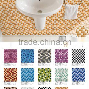 glass crystal mosaic tiles for interior decoration (clear crystal blends)