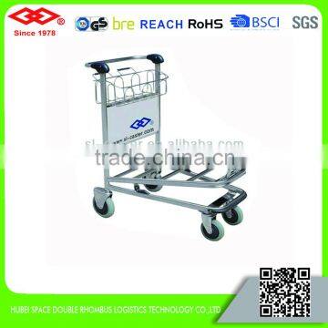 stainless steel duty free airport trolley