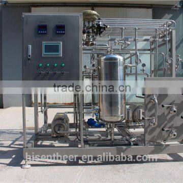 High quality China Qingdao small Beer beverage Pasteurizer with CIP