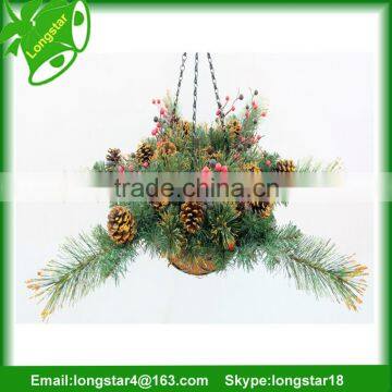 Beautiful Christmas Decorations Willow Flower Basket From Manufacturer photo-5