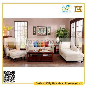 classic living room furniture scandinavian style wooden sectional fabric sofa one seater/three seater/chaise lounge