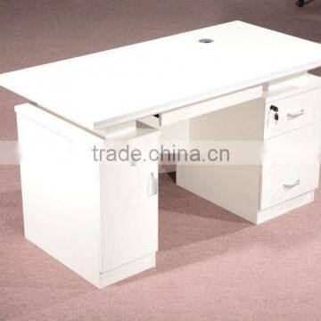 HC-M035 classic white wooden office staff desk with drawers