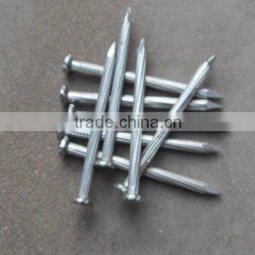 1"-6" G8-G14 twist shank flat head white zinc coated common nail concrete nail