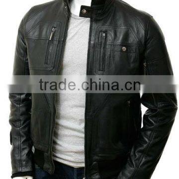 Simple style leather jackets for adults