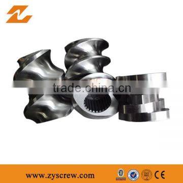 Elements for co-rotation parallel twin screw barrel parallel twin screw elements