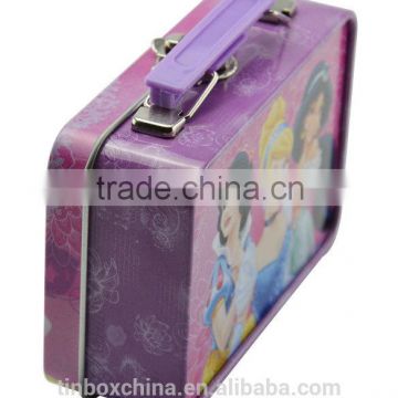 accept custom order portable kids cute lunch tin box