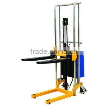 Hydraulic Electric Lift Adjustable Fork Type Stacker