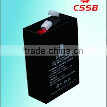 valve rechargeable lead acid battery 6v2.8ah