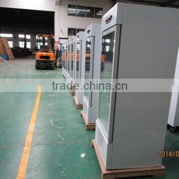 260L Pharmacy Hospital Single Temperature Glass Door Medical Storage Refrigerator photo-4