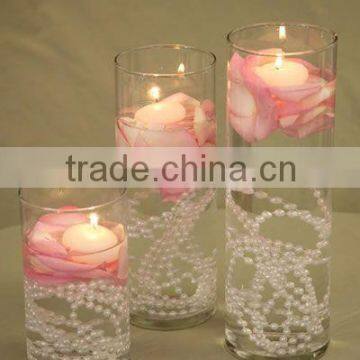 White / Pink Round Floating Candle on Water for home decorative Scented candles