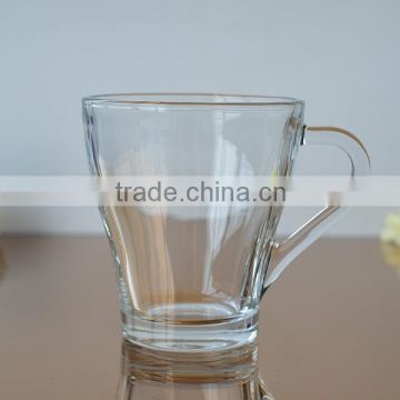 Drinking glass cup with handle glassware for sale