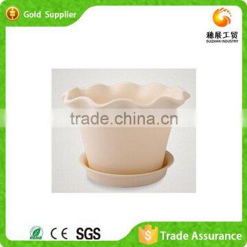 Factory wholesale Colored Plastic Clay Pot For Plants