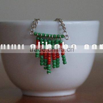 beaded chevron necklace african beaded necklace elegant beaded necklace