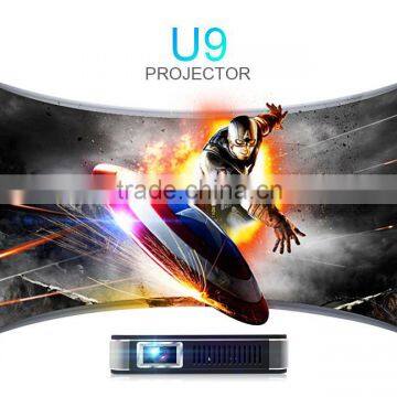 2016 Cheap DLP projectors mini LED Portable mobile 3D 1920x1080 U9 mini projector