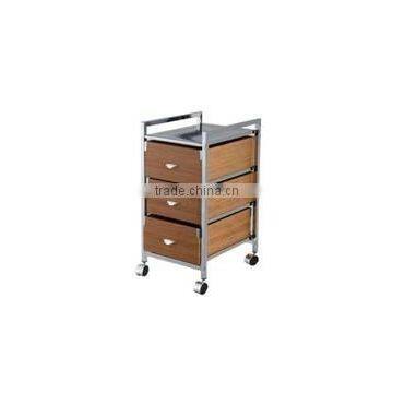 3 MDF drawer storage organizer rolling trolley cart