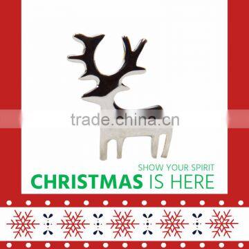 Custom bulk blank high quality retail christmas deer decoration lapel pin