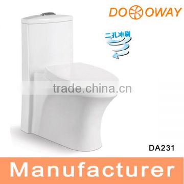 low price elegant strong hydraulic one piec toilet china DA231