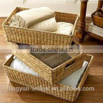 Hot sale mini storage seagrass basket,small wicker gift baskets