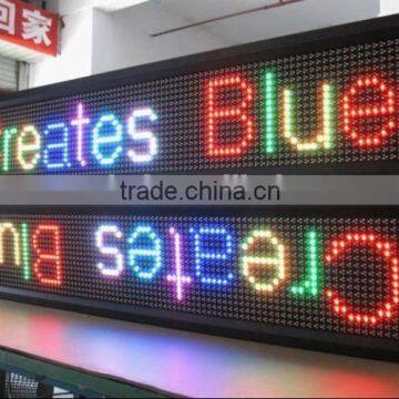 programmable led advertising sign led scrolling moving message billboard sign indoor/outdoor led display screen