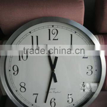 24 inch Metal Wall Clock, Aluminum Clock with sweep movement