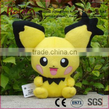 High-quality Official Cheap Cute Pokemon Character Plush Toy Pichu Game Soft Stuffed Animal Doll for Wholesale