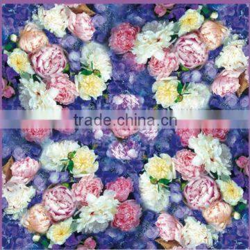 Factory Free Samples No MOQ 2014 Square Printed Silk Scarf