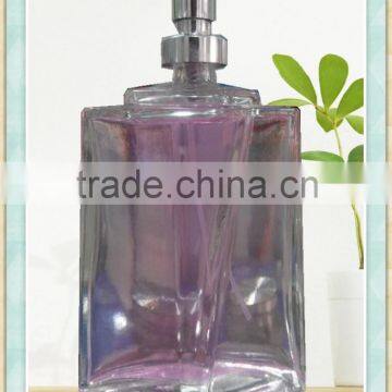 glass transparent empty perfume bottle