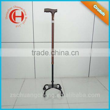 Adjustable tripod and quad cane/walking stick black base/ bronze Aluminum Tube