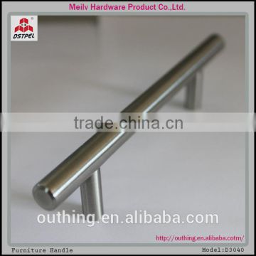 hot sale hollow stainless steel 201 t bar kitchen cabinet handle