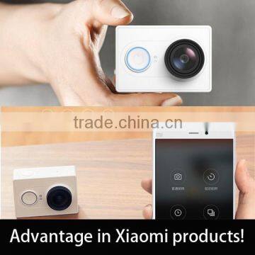 2015 hot sale Xiaomi Yi Action Camera Sports Camera 16MP Camera 60.4mm *42mm *21.2mm Portable