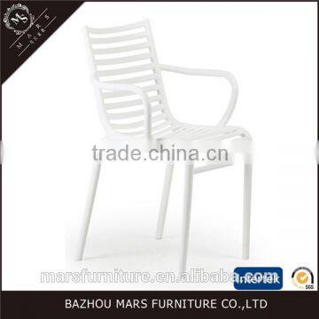 Wholesale white plastic arm chairs