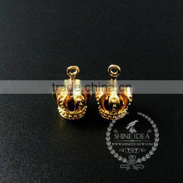 11*18mm gold plated crown pendant charm DIY earrings chandelier jewelry supplies 1850248