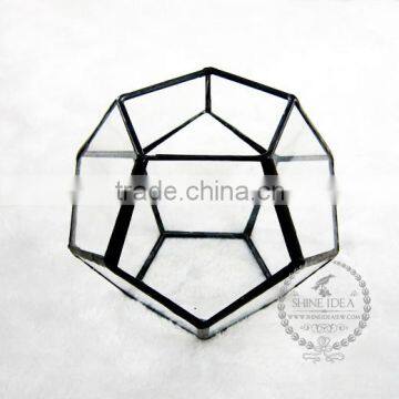 11*11*9cm geometric 12 face cutting glass terrarium flower arrangement air plant planter greenhouse home decoration 0100011