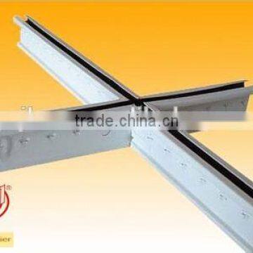 Galvanized steel painted white black line ceiling t-grids 0.35mm