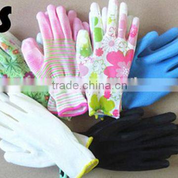 BSSAFETY high stretchable antistatic nylon pu palm coating gloves arc-welder's gloves