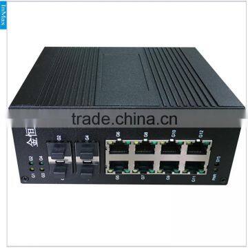 4x1000BaseX SFP Slots and 8x10/100/1000BaseT(X) Ports Full Gigabit Industrial Network Switch I712A photo-3
