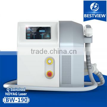 Hori Naevus Removal BESTVIEW Nd Yag Telangiectasis Treatment Laser Machine For Tattoo Removal/acne Treatment Machine