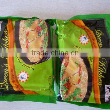 Chicken flavor noodle bag for export