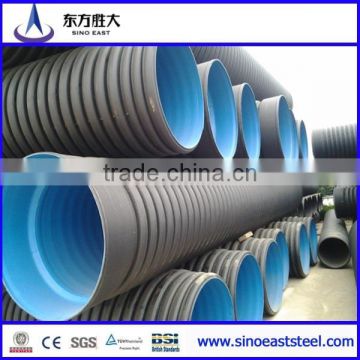 Steel reinforced spirally wound HDPE drainage pipe